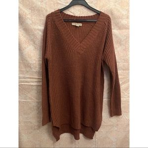 Brown Plus Size Sweater